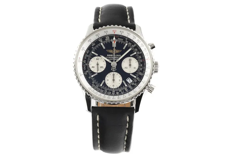 Breitling Navitimer chronograph steel automatic men's watch A23322 LP: 8300EUR [2205095]