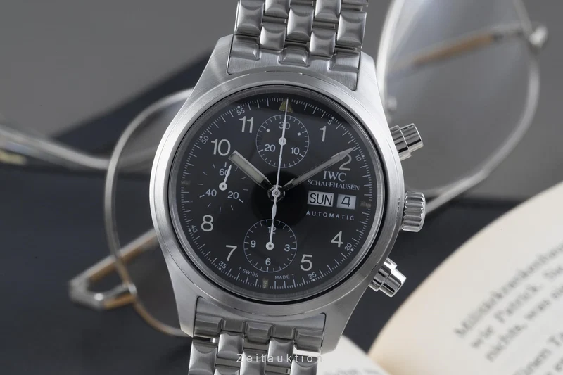 IWC Fliegeruhr chronograph steel automatic men's watch IW3706, IW370607 [2205072]