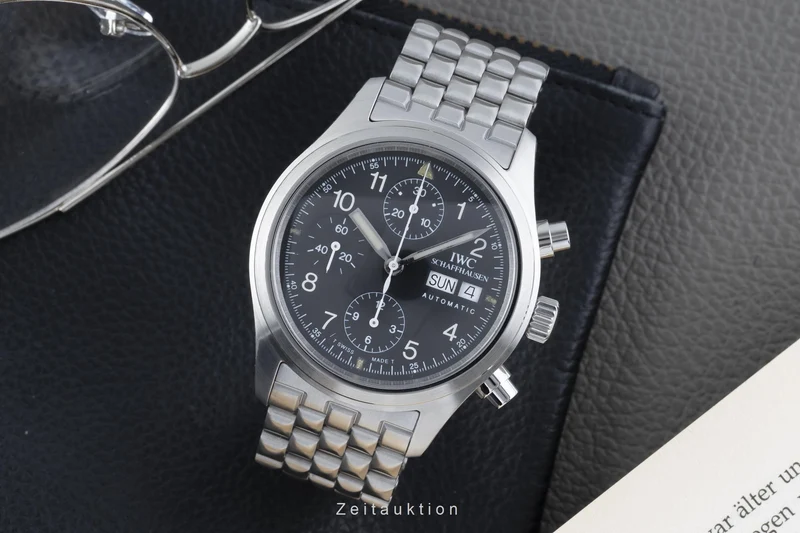 IWC Fliegeruhr chronograph steel automatic men's watch IW3706, IW370607 [2205072]