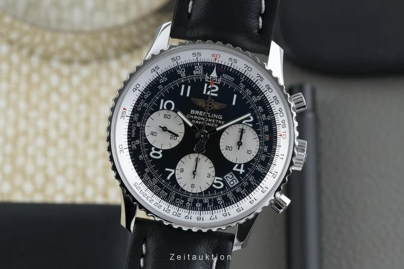 Breitling Navitimer chronograph steel automatic men's watch A23322 LP: 8300EUR [2205028]