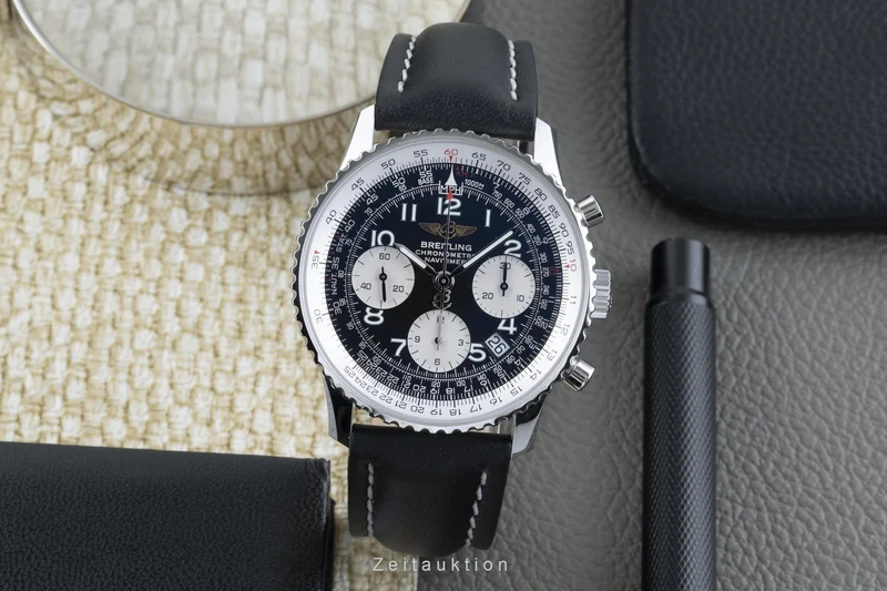 Breitling Navitimer chronograph steel automatic men's watch A23322 LP: 8300EUR [2205028]