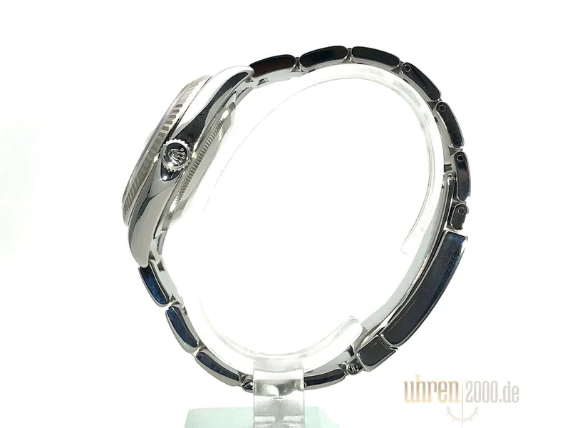 Rolex Datejust 36 Edelstahl Weißgold 116234 Silber Jubilé Diamant aus 2010