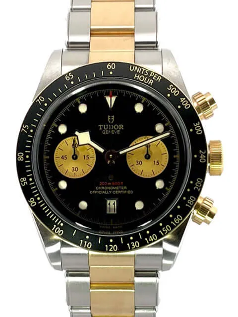 Tudor Heritage Black Bay Chrono Steel Gold 79363N-0001