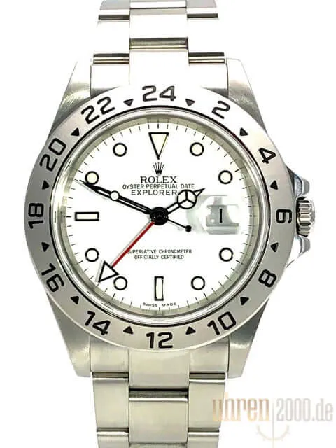 Rolex Explorer II Edelstahl Ref. 16570 Weiß aus 2007