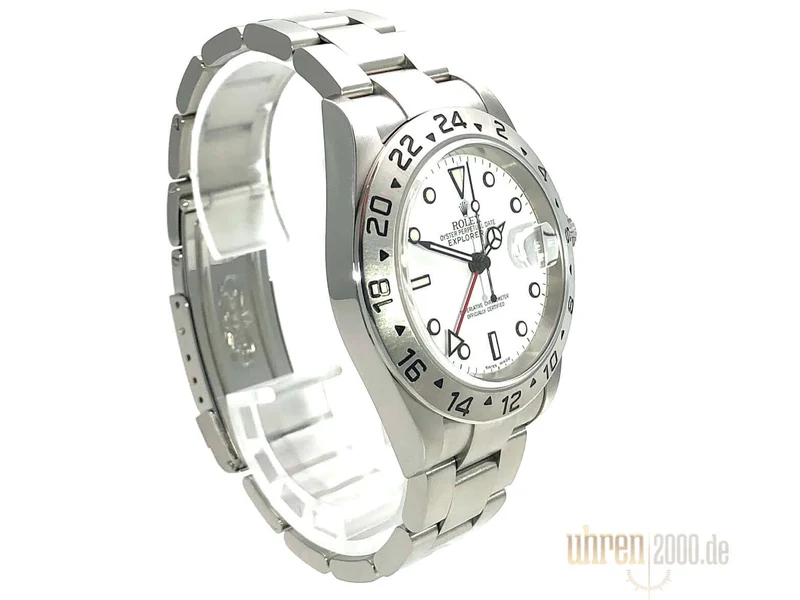 Rolex Explorer II Edelstahl Ref. 16570 Weiß aus 2007