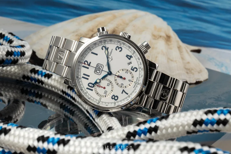 Ulysse Nardin Marine Chronograph chronograph steel automatic men's watch 513-22 [2204915]