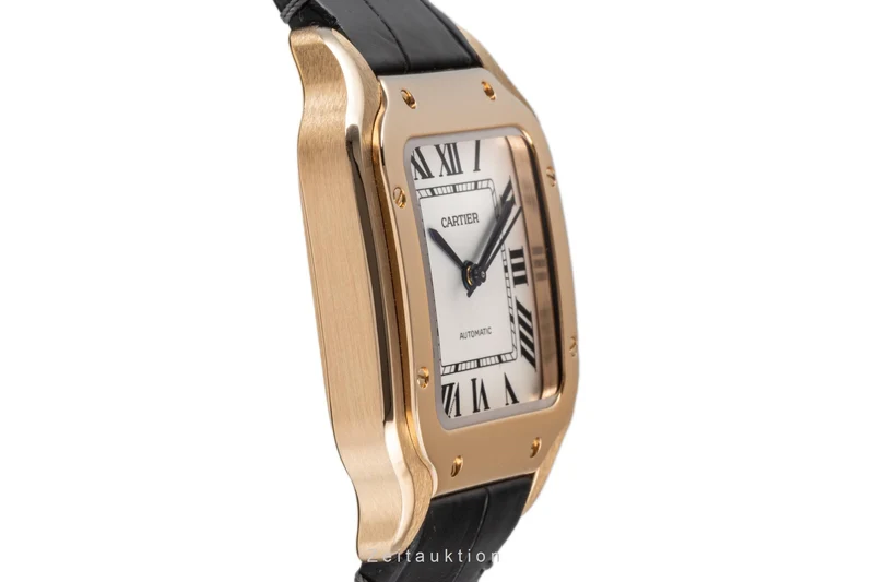 Cartier Santos 18 ct red gold automatic men's watch 4074, WGSA0012 [2204910]