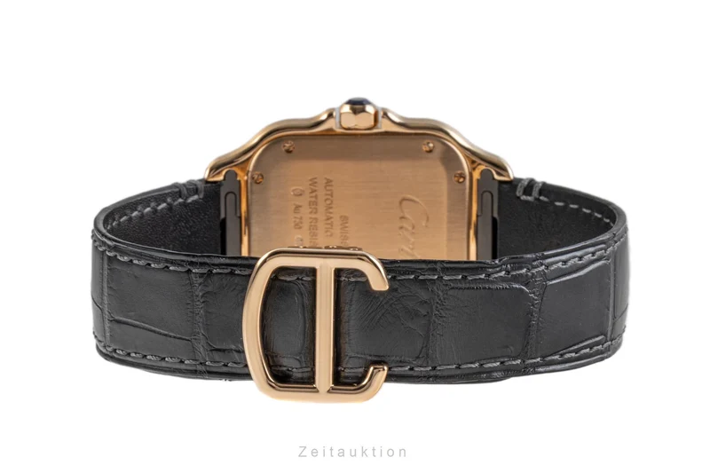 Cartier Santos 18 ct red gold automatic men's watch 4074, WGSA0012 [2204910]