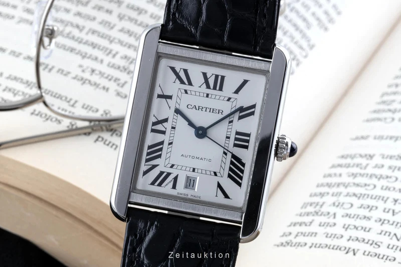 Cartier Tank steel automatic men's watch 3800 [2204764]