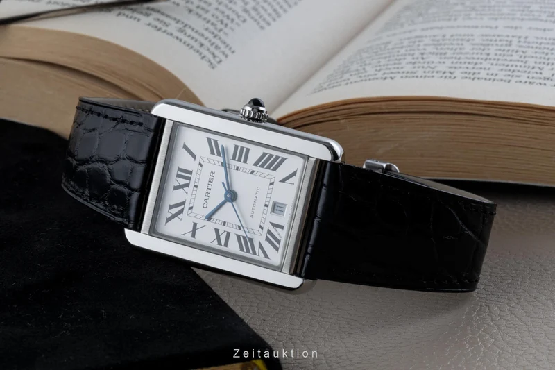 Cartier Tank steel automatic men's watch 3800 [2204764]