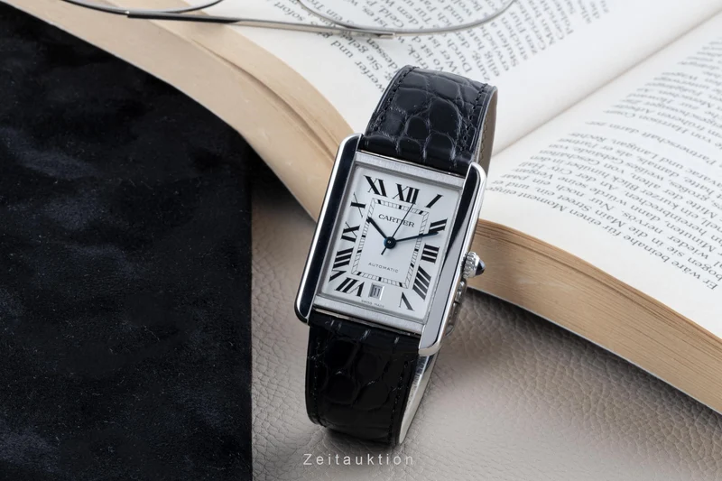 Cartier Tank steel automatic men's watch 3800 [2204764]