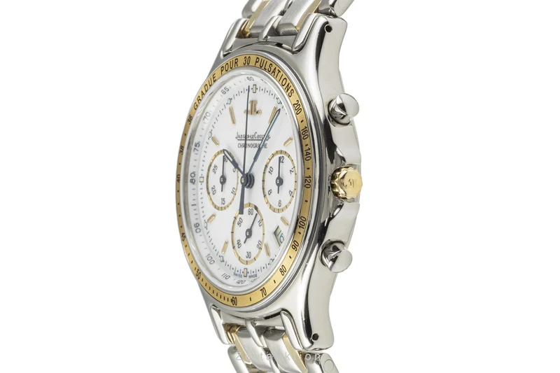 Jaeger LeCoultre Heraion chronograph steel / gold quartz men's watch 115.5.31 [2204736]