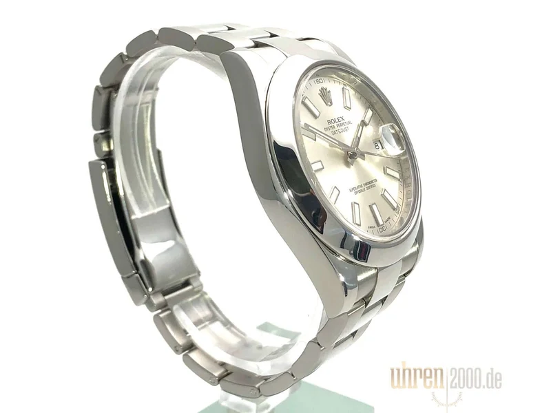 Rolex Datejust II 41 Edelstahl 116300 Silber Index aus 2014