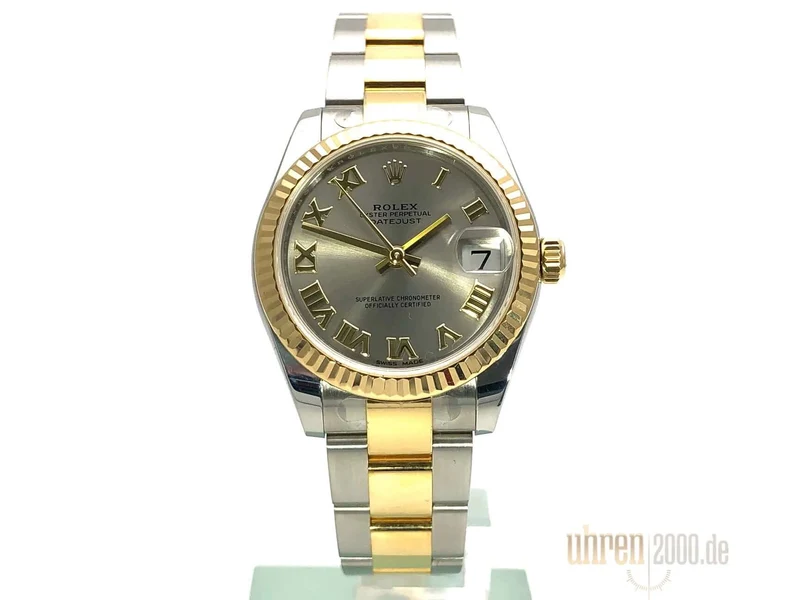 Rolex Datejust 31 Edelstahl Gelbgold 178273 Stahl Römisch aus 2018