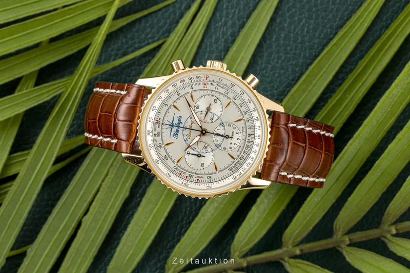Breitling Montbrillant chronograph 18 ct red gold automatic men's watch H30030.1 Limited [2204725]