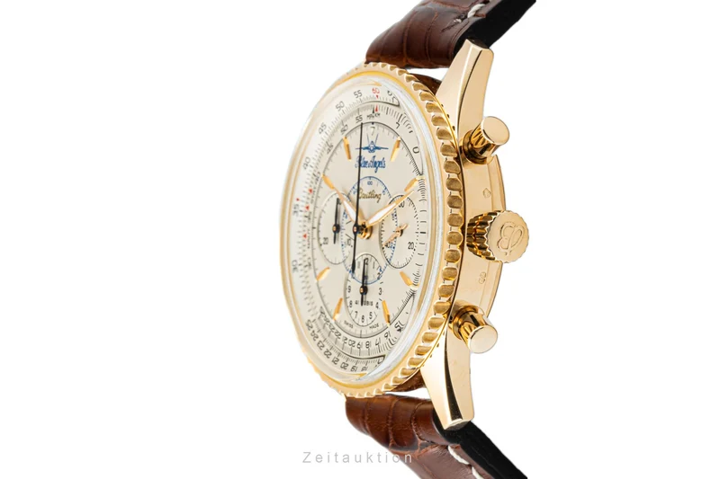 Breitling Montbrillant chronograph 18 ct red gold automatic men's watch H30030.1 Limited [2204725]