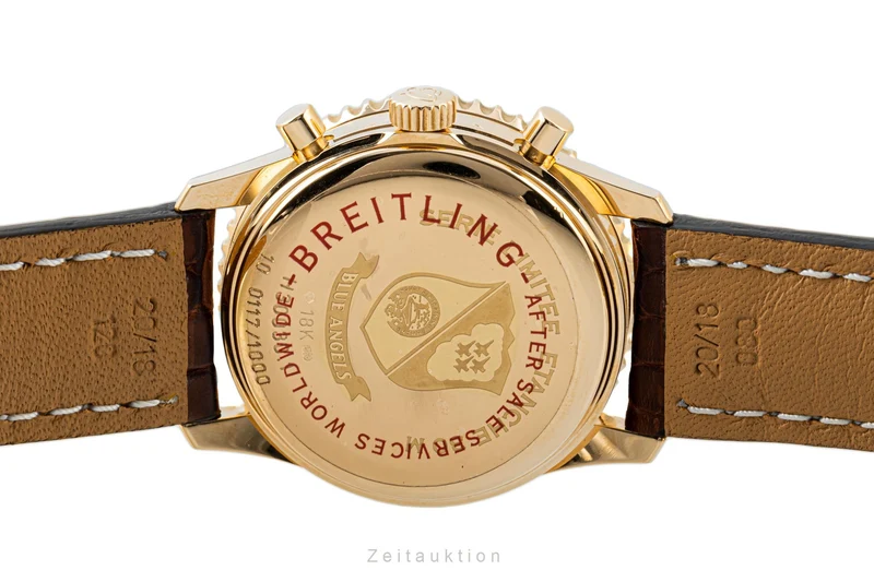 Breitling Montbrillant chronograph 18 ct red gold automatic men's watch H30030.1 Limited [2204725]