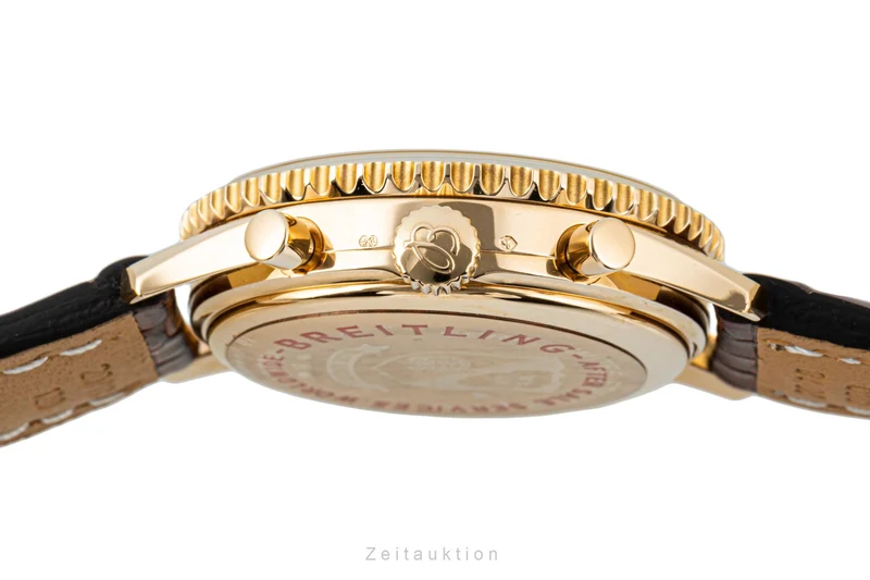 Breitling Montbrillant chronograph 18 ct red gold automatic men's watch H30030.1 Limited [2204725]