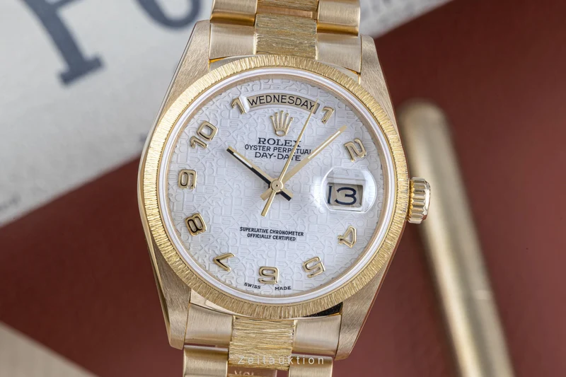 Rolex Day-Date 18 ct gold automatic men's watch 18038 [2204733]
