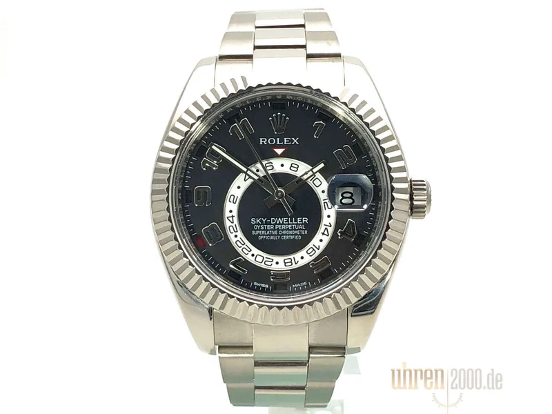 Rolex Sky-Dweller 326939 Weißgold Schwarz aus 2014