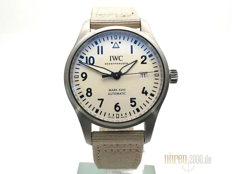 IWC Pilot`s Watch Fliegeruhr Mark XVIII IW327012 Textilband