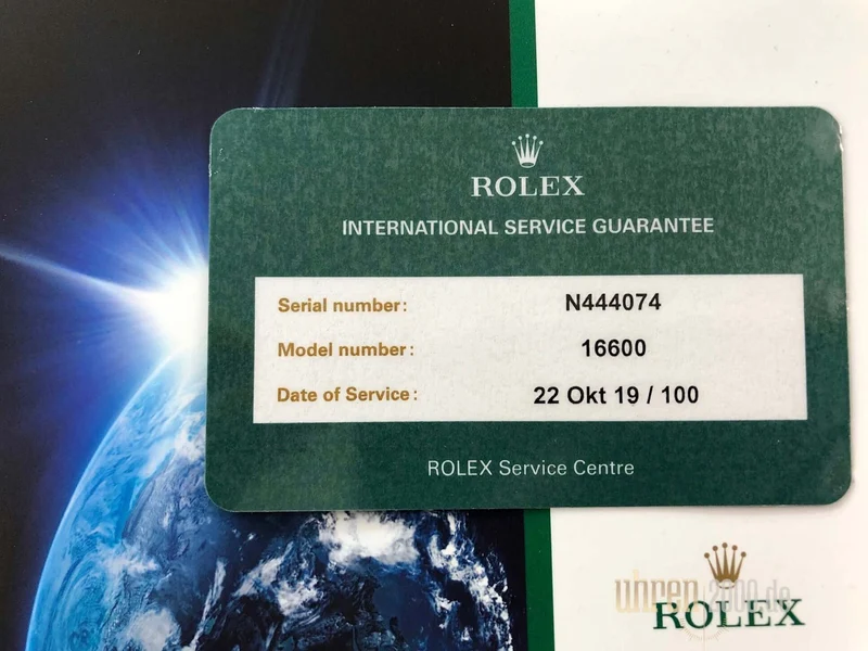 Rolex Sea-Dweller 16600 aus 1992 neuer Rolex Service