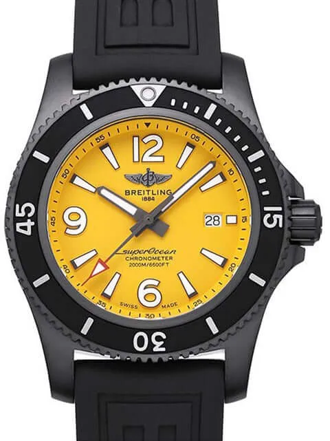 Breitling Superocean Automatic 46 Black Steel Gelb M17368D71I1S1