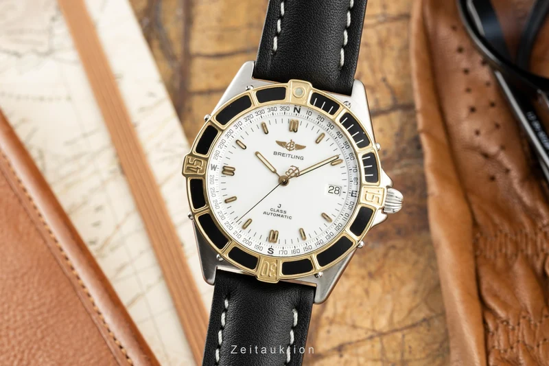 Breitling J-Class steel / gold automatic men's watch 80250 [2204547]