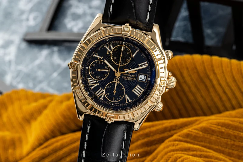 Breitling Crosswind chronograph 18 ct gold automatic men's watch K13055 [2204541]