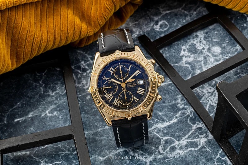 Breitling Crosswind chronograph 18 ct gold automatic men's watch K13055 [2204541]