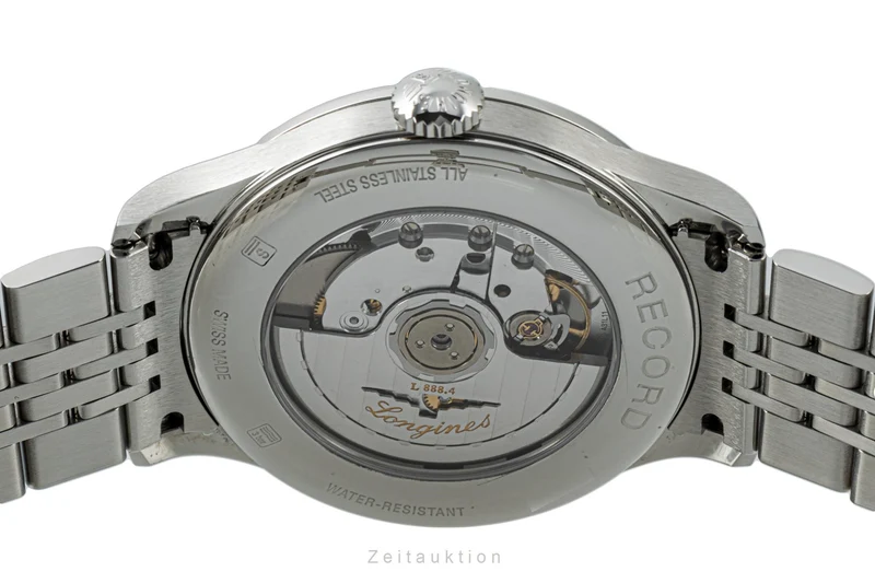 Longines Record steel automatic men's watch L2.820.4.11.6 LP: 2130EUR [2204497]