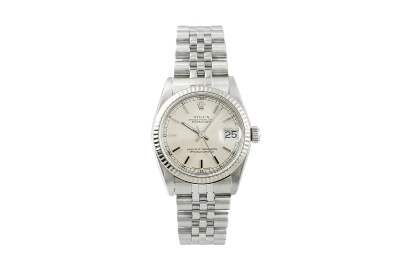 Rolex Datejust steel / white gold automatic women's watch 68274 [2204468]