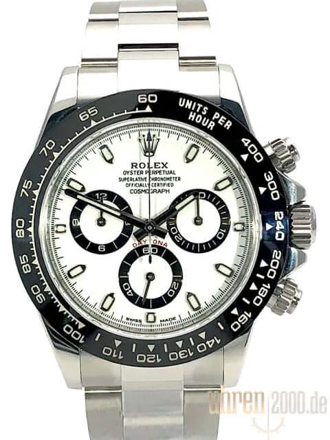 Rolex Daytona Edelstahl 116500LN Weiß aus 2017 LC100