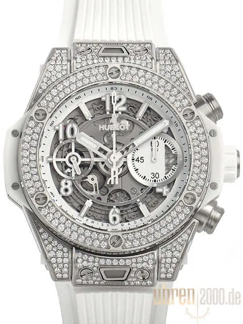 Hublot Big Bang Unico Titanium White 42 Pave 441.NE.2010.RW.1704