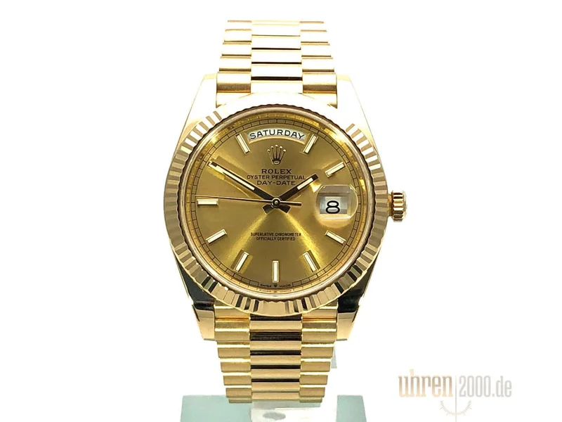 Rolex Day-Date 40 Gelbgold 228238 Champagner aus 2019