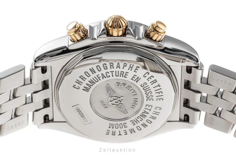 Breitling Evolution chronograph steel / gold automatic men's watch B13356 LP: 9300EUR [2204381]