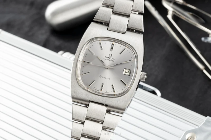 Omega Geneve steel automatic men's watch 166.0191, 366.0835 Vintage [2204366]