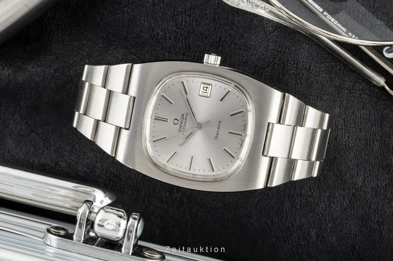 Omega Geneve steel automatic men's watch 166.0191, 366.0835 Vintage [2204366]