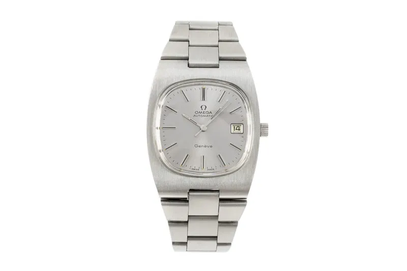 Omega Geneve steel automatic men's watch 166.0191, 366.0835 Vintage [2204366]