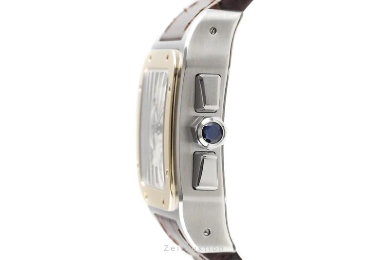 Cartier Santos 100 chronograph steel / gold automatic men's watch 2740 LP: 14300EUR [2204341]