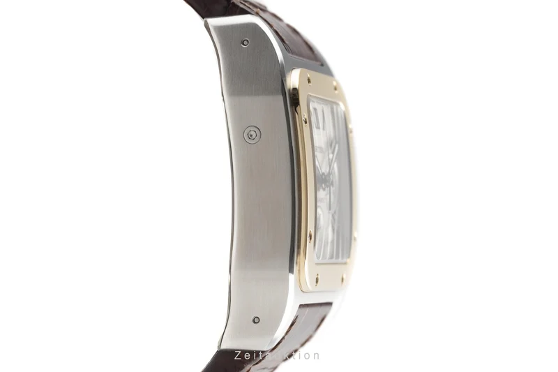 Cartier Santos 100 chronograph steel / gold automatic men's watch 2740 LP: 14300EUR [2204341]