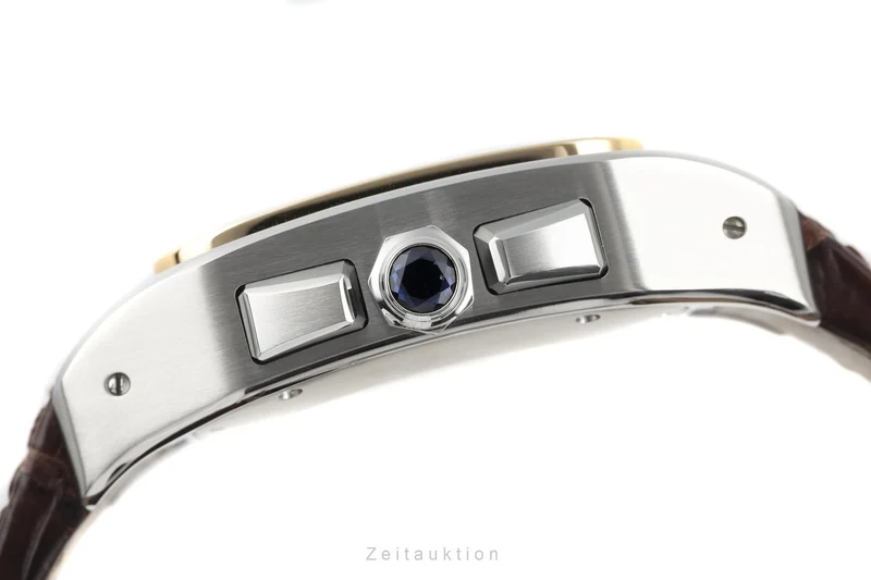 Cartier Santos 100 chronograph steel / gold automatic men's watch 2740 LP: 14300EUR [2204341]