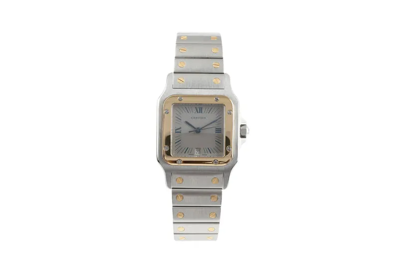 Cartier Santos steel / gold quartz men's watch 187901 [2204332]