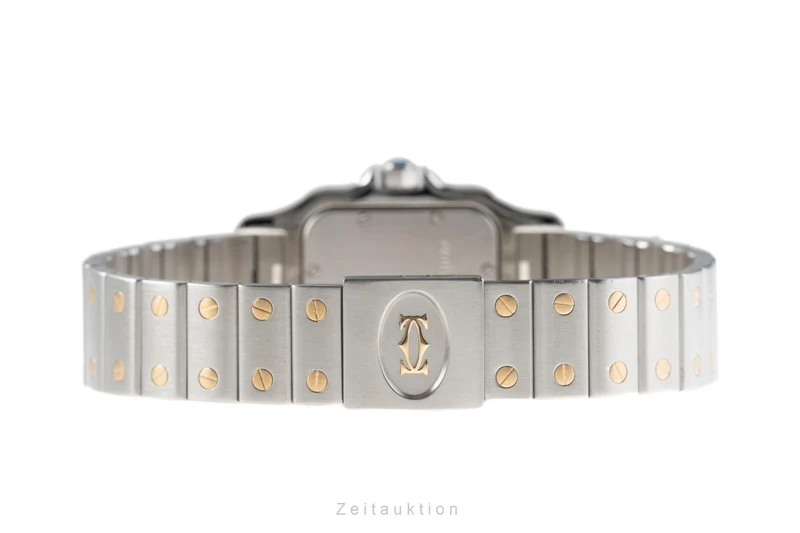 Cartier Santos steel / gold quartz men's watch 187901 [2204332]