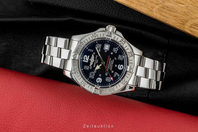 Breitling Superocean steel automatic men's watch A17360 LP: 4600EUR [2204331]