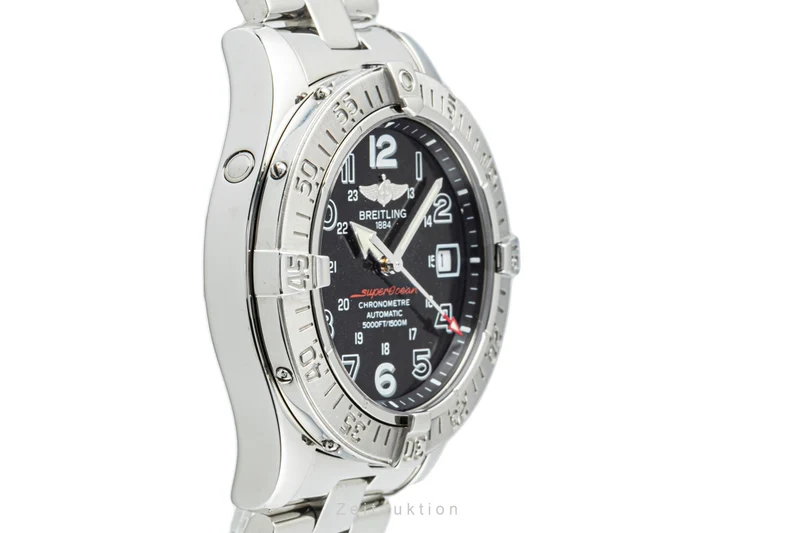 Breitling Superocean steel automatic men's watch A17360 LP: 4600EUR [2204331]