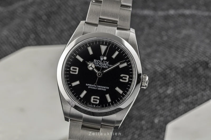 Rolex Explorer steel automatic men's watch 124270 [2206042]