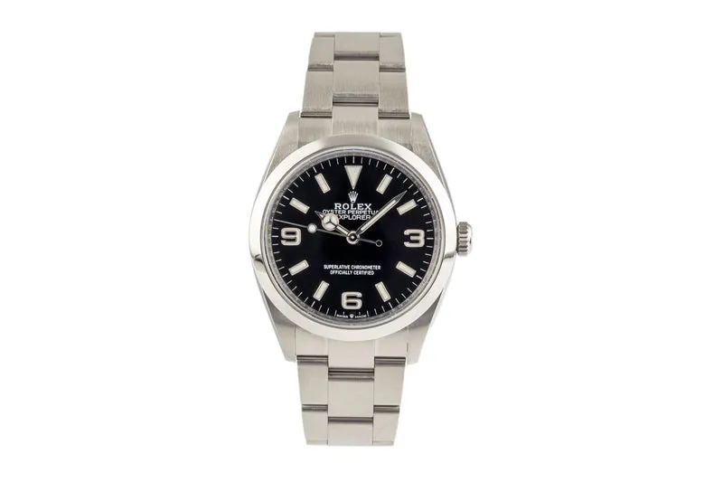 Rolex Explorer steel automatic men's watch 124270 [2206042]