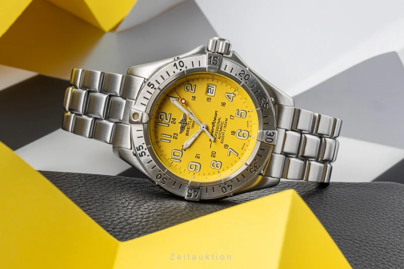 Breitling Superocean steel automatic men's watch A17045 LP: 4600EUR [2206020]