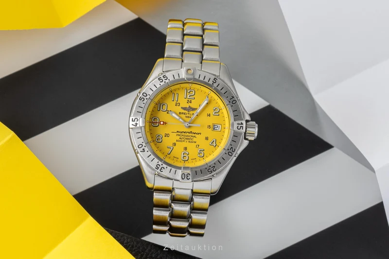 Breitling Superocean steel automatic men's watch A17045 LP: 4600EUR [2206020]